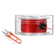 55Yard Flat Stretchy Bracelet String 0.8mm Elastic Beading Cord Red