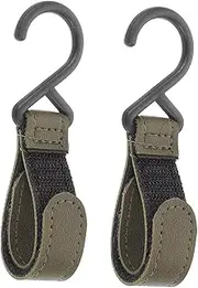 Yardwe 2Pcs Portable Stroller Hooks Compact Replaceable Strap Clips for Bags Lightweight Stroller Gear for and Travel for Diaper Bags and Grocery Shopping