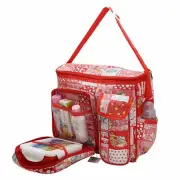 Diaper Bag for Mother, Multipurpose Multi Compartment (Red)