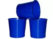10 Blue Offering Buckets, Ice Buckets, Donation Bucket Mfg. USA Lead Free
