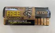 TDK SA 100 Audio Cassette Type II Pack of 7 New With Cassette Case New