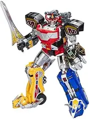 POWER RANGERS Hasbro Power Rangers Lightning Collection Zord Ascension Project Mighty Morphin Dino Megazord 1:144 Scale Collectible Premium Figure, Multicolor (F4778)