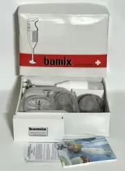 Vintage BAMIX M-133 Swiss Made 2 Speed Hand Immersion Blender Deluxe Wand Mixer