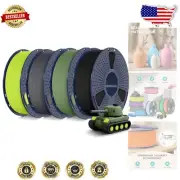 Neatly Wound 4KG Matte PLA Filament Set - 1.75mm, No Clogging & Consistent Print