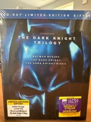 The Dark Knight Trilogy Blu-ray Gift Set W/ Book Batman Brand New DC Comics