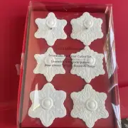 Williams Sonoma Snowflake Pie Crust Cutters Set Of 6 Cookies Cupcake Pie Toppers