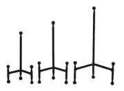 Metal Display Easel Tabletop Easel with Ball Details, Set of 3 Display Stand ...