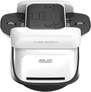 Walmeck Automatic 2-in-1 Card Shuffler and Dealer Machine 360 Degree Rotating Electric Casino Cordless Poker Dealer Support 8 Players