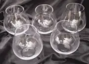 Riedel Stemless Wine Glasses, Set of Five. New. Stunning, Cheers!