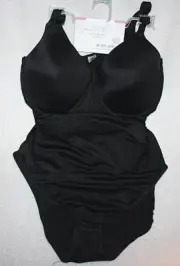 Jaclyn Smith All Over Smoothing Black Body Briefer Bodyshaper - Pick Your Size