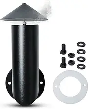 Pellet Grill Smoke Stack Chimney Replacement for Pit Boss Traeger Camp Chef, Replacement Stack Smoker Kits with Umbrella, Gasket, Screw, Locking Washer & Washer