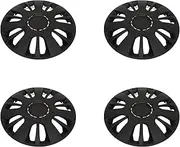 14 Inch Matte Black Wheel Hub Cap Cover Trim for Cars Trucks, Rim Protector Fit for Fit for Citroen AX Fit for Peugeot 205, Snap On Installation, Set of 4