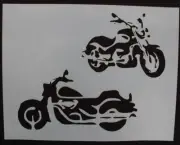 Motorcycle Stencil Set 2 Views Included NEW