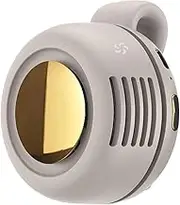 Waist-mounted Fan, Portable Clip On Fan, Personal Clip On Cooling Gadget, 360 Degree Rotation Airflow, Bladeless Air Outlet Adjustable 3-Speed Settings, White/Green For Waist Men And Women All Ages