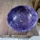 Amethyst Bathroom Sink / Natural Quartz Sink /Basin| Semi-Precious Stone Basin