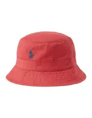 [Polo Ralph Lauren] Cotton Chino Bucket Hat in Red