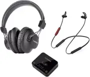 Avantree D4169 Dual Bluetooth 5.0 Wireless TV Over & In Ear Headphones Earbuds