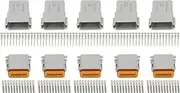 5 Sets 12 Pin DJ3121Y-1.6-11/21 DT Connectors DT04-12P/DT06-12S Automobile Waterproof Wire Electrical Connector Plug