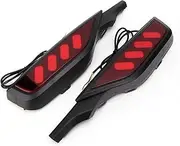 Brilluxa Rear Fog Lights, LED Brake Lamps Compatible with Honda Fit 2017‑2019, Car Bumper Tail Light Assembly