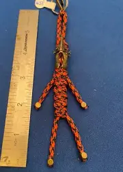 paracord keychain. bag purse, backpack, jacket zipper pull. Nazgûl witchking.