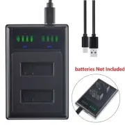 LED Dual USB Charger For SJCAM SJ4000 SJ6000 SJ9000 Action Sport Camera battery