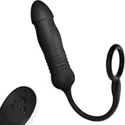 Anal Plug Sex Toys Vibrator Sex Toys For Men Male Prostate Anal Plug With Ring Telescopic Vibrator Control Anus Sperm-Locking