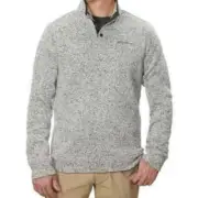 *NWT*Eddie Bauer Men's Radiator Front Snap Pullover 2X-LARGE Light Grey Heather