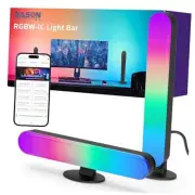 Smart Light Bars, RGB-ICW Smart Led Lights with Music Sync, Bluetooth RGB