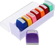 NAMOARLY 8pcs Business Stamps for Efficient Document Approval Message Account Stamps for Office Use for Daily Tasks Easy to Operate