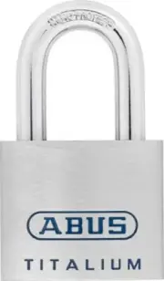 Abus TITALIUM KEY SAFETY PADLOCK 11x25mm Shackle, 60mm Body, Silver