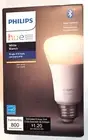 Philips - Hue White A19 Bluetooth Smart LED Bulb - White