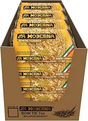 La Moderna Bow Tie Pasta, Noodles, Durum Wheat, Protein, Fiber, Vitamins, 7 Oz, Pack of 20