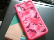 I Blason (Ares) Iphone X Case in Camo/pink Woodland design