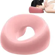 Massage Face Cradle Cushion, Massage Head Rest for Bed, Face Down Cushion, Breathe Easy Face Down Pillow, Comfortable Stomach Sleeper Pillow for Prone Sleeping, Comfortable U-Shaped Face Pillow