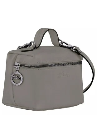 LAST 1 Longchamp Le Pliage XS Vanity Leather TurtleDove grey Crossbody bag