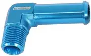 Aeroflow 90 Deg 1/8" Npt to 3/8" Barb Blue 90 Deg Male to Male - AF842-02-06