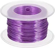 uxcell 20 Gauge / 0.8mm Anodized Aluminum Wire for Jewelry Craft Making, 100 Feet Bendable Flexible Wire for DIY Home Decor Gardening Sculpture, Purple