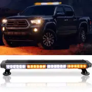For Toyota Tacoma Tundra 54 LED Strobe Light Bar Emergency Warning Amber White