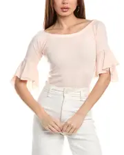 Chaser Baby Rib Off-Shoulder Peplum Top