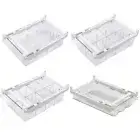 Refrigerator Storage Box with Handle Fridge Egg Drawer for Food Drinks