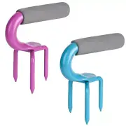 2) Earth Tiller, Pot Tiller,Hand Tiller Claw Cultivator Garden Weeder Tool