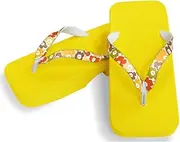 Hajime(一歩) [One Step] [Hajime] Geta Geta Clogs, Soft and Water Resistant, Made of Sponge, 10.6 inches (27 cm), YL/Large Flower 4, Large Flower 4 (Flower 4/27), flower 4, 27.0 cm