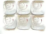 [CORELLE] Dinnerware Dessert Plates Set, Square Splendor 6.5" Perfect Size for Dessert, (Set of 6)