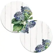 Kelly Lane - Hydrangea Ceramic Round Trivet - 2 Asst - 16cm