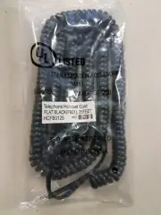 25 Foot Black Handset Curly Cord With Long Tail
