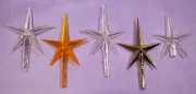 Vintage ☆ MEDIUM STAR TOPPERS ☆ 3 Colors ☆ Ceramic Christmas Tree ☆ L@@K!