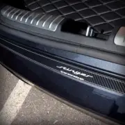 Aluminum Carbon Rear Trunk Bumper Garnish Molding Cover for Kia 17-2022 Stinger