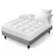 Home King Mattress Topper Pillowtop 1000GSM Microfibre Filling Protector