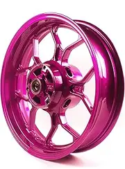 Pink Rear Wheel Rim Compatible with Yamaha YZF R3 R25 2015-2024 ABS include, MT03 MT25 2015-2024, Bearing included, Motorcycle Replacement Accessories Parts