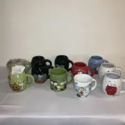 Lot Of 11 Peanuts Snoopy Charlie Brown Coffee Mugs - New